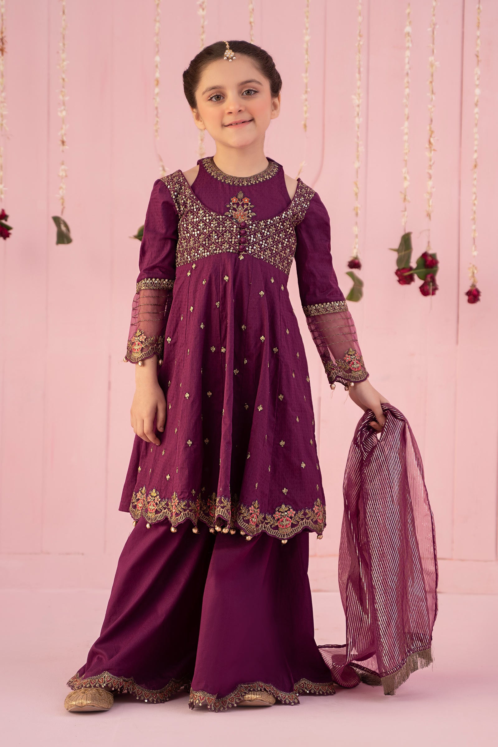 3 Piece Embroidered Dobby Suit | MKD-EF24-21 – Maria.B. Designs (PK)