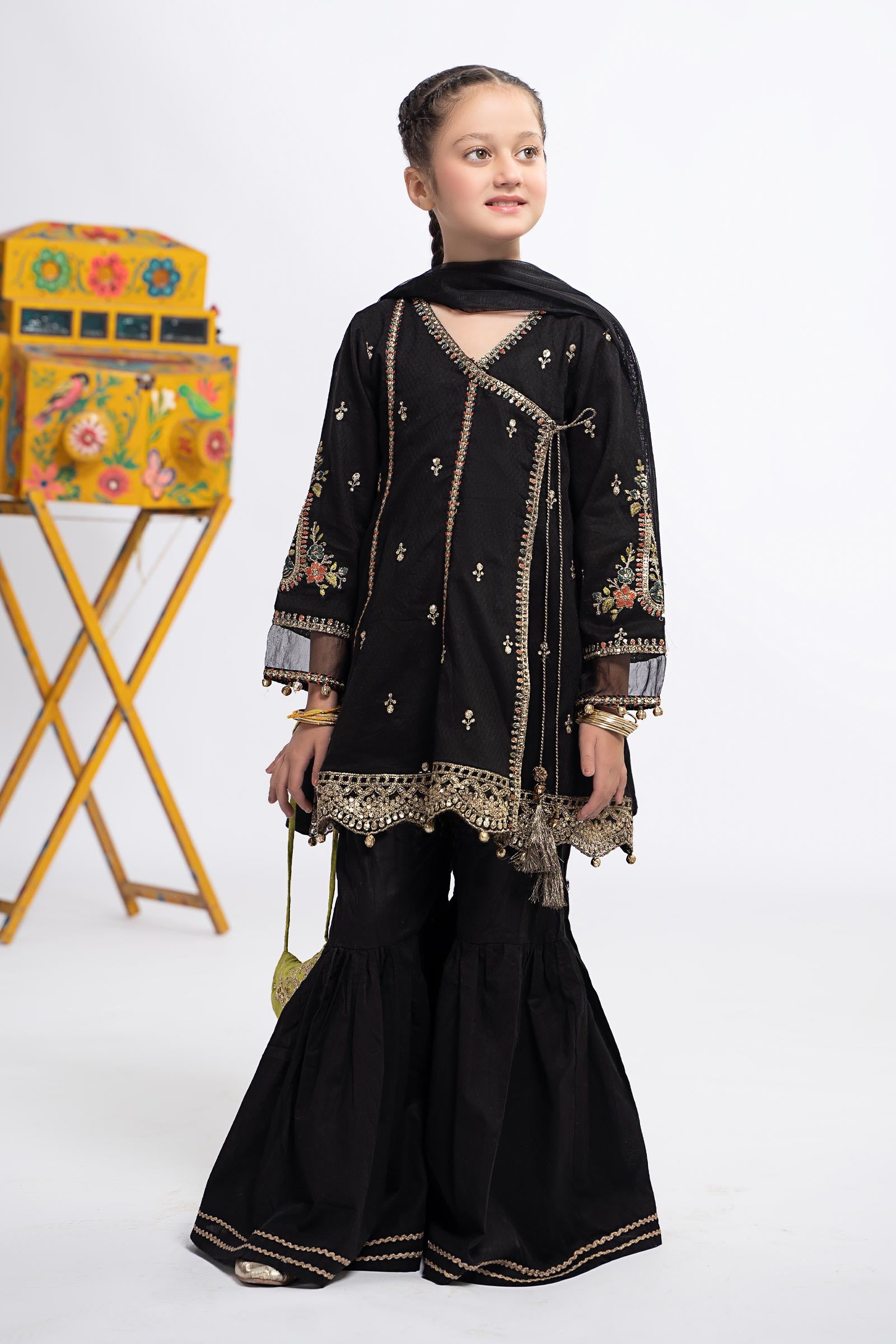 3 Piece Embroidered Dobby Suit | MKD-EF24-29 – Maria.B. Designs (PK)