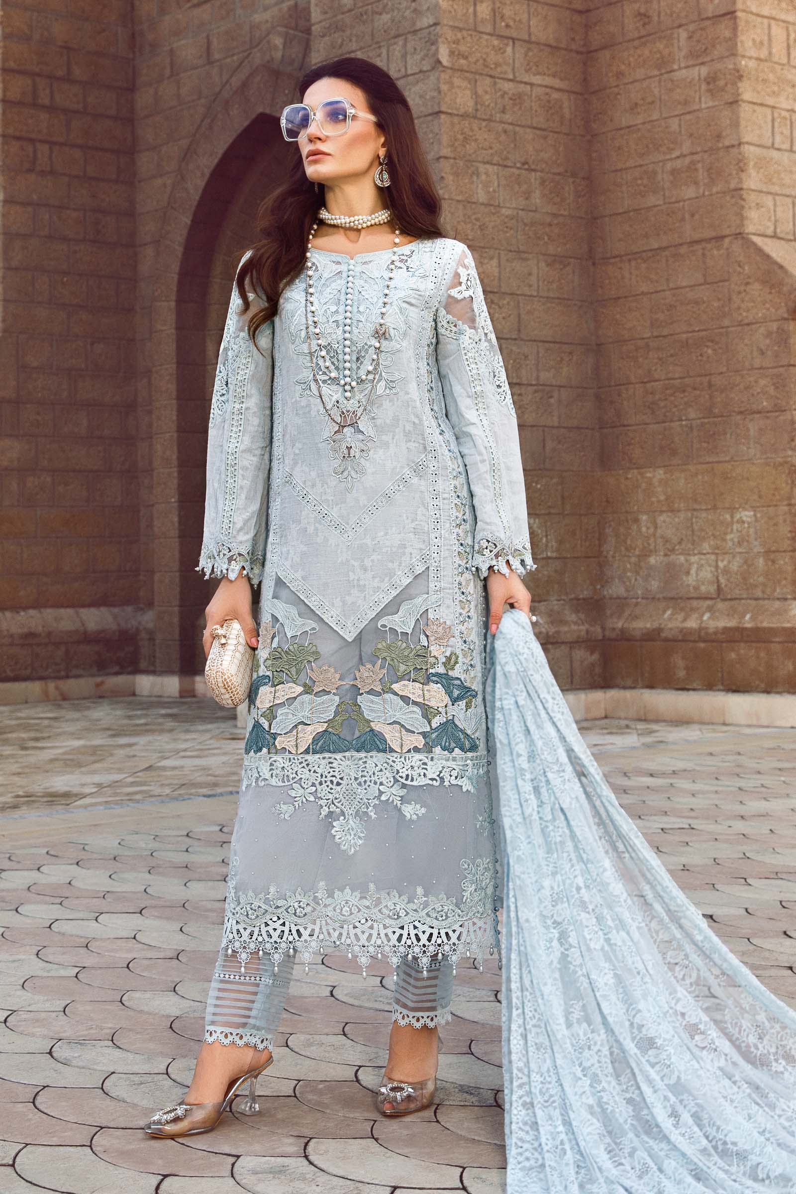 Unstitched Lawn | D-2307-A – Maria.B. Designs (PK)