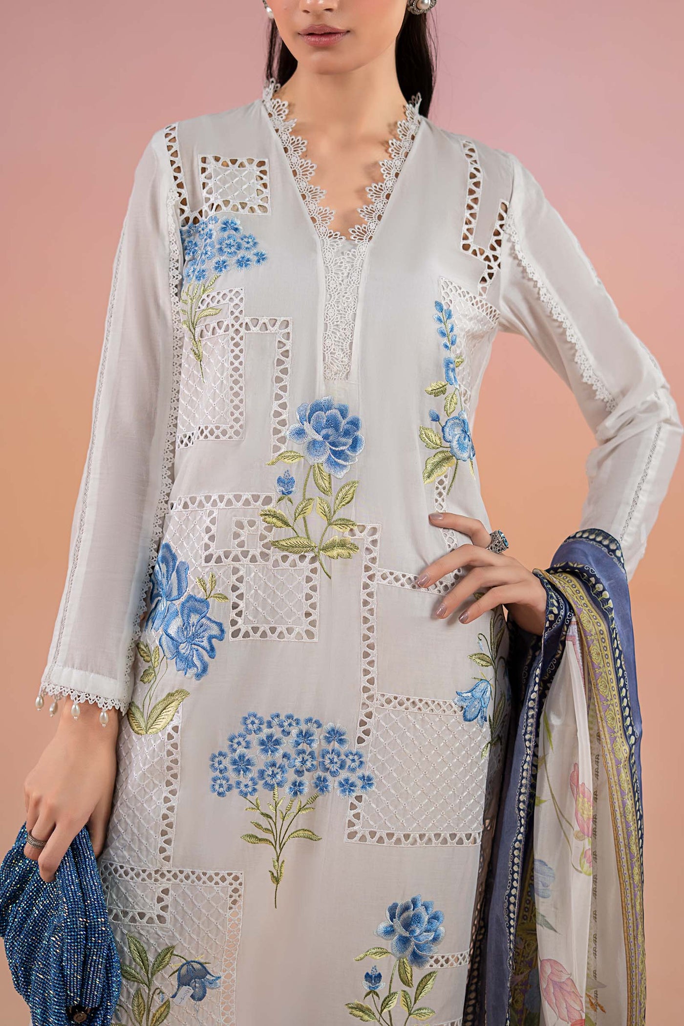 3 Piece Printed Lawn Suit | MPS-2501-A