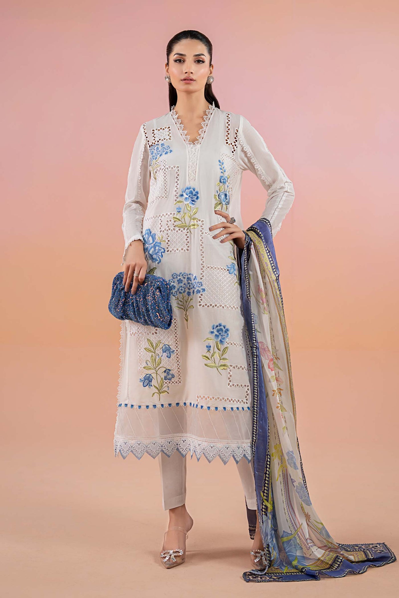 3 Piece Printed Lawn Suit | MPS-2501-A