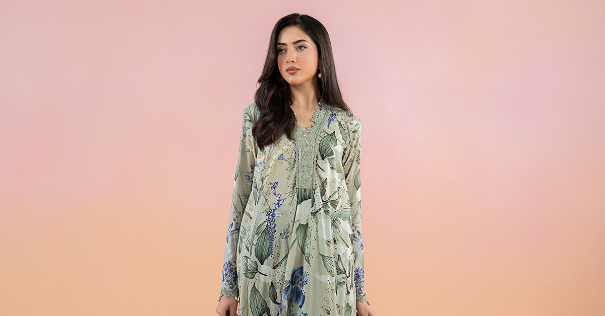 3 Piece Printed Lawn Suit | MPS-2502-B