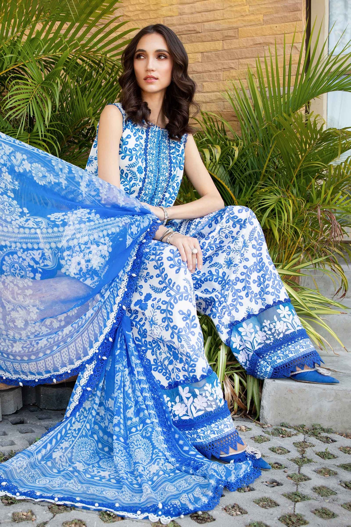 3 Piece Unstitched Printed Lawn Suit | MPT-2504-B