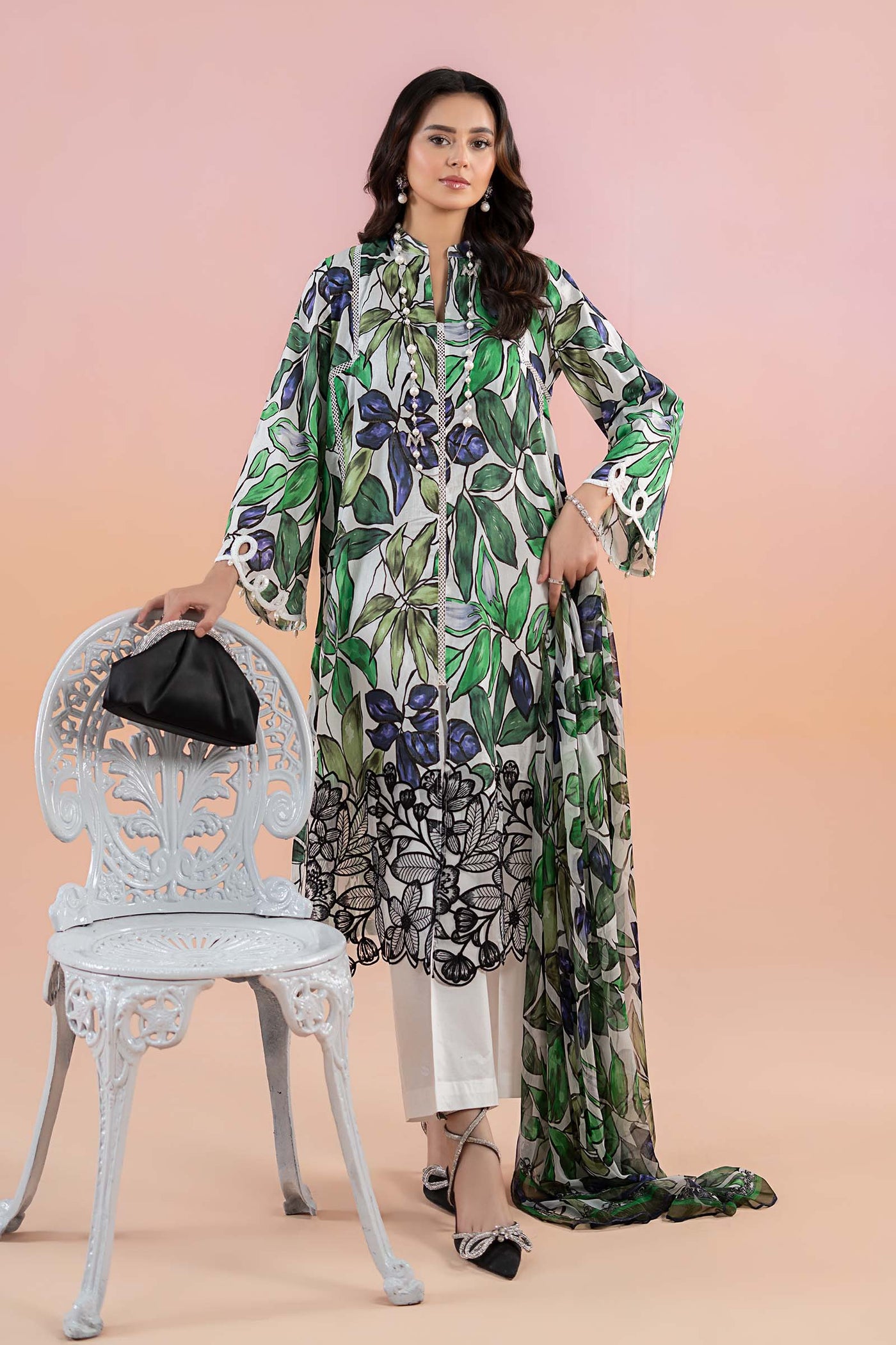 3 Piece Printed Lawn Suit | MPS-2505-A