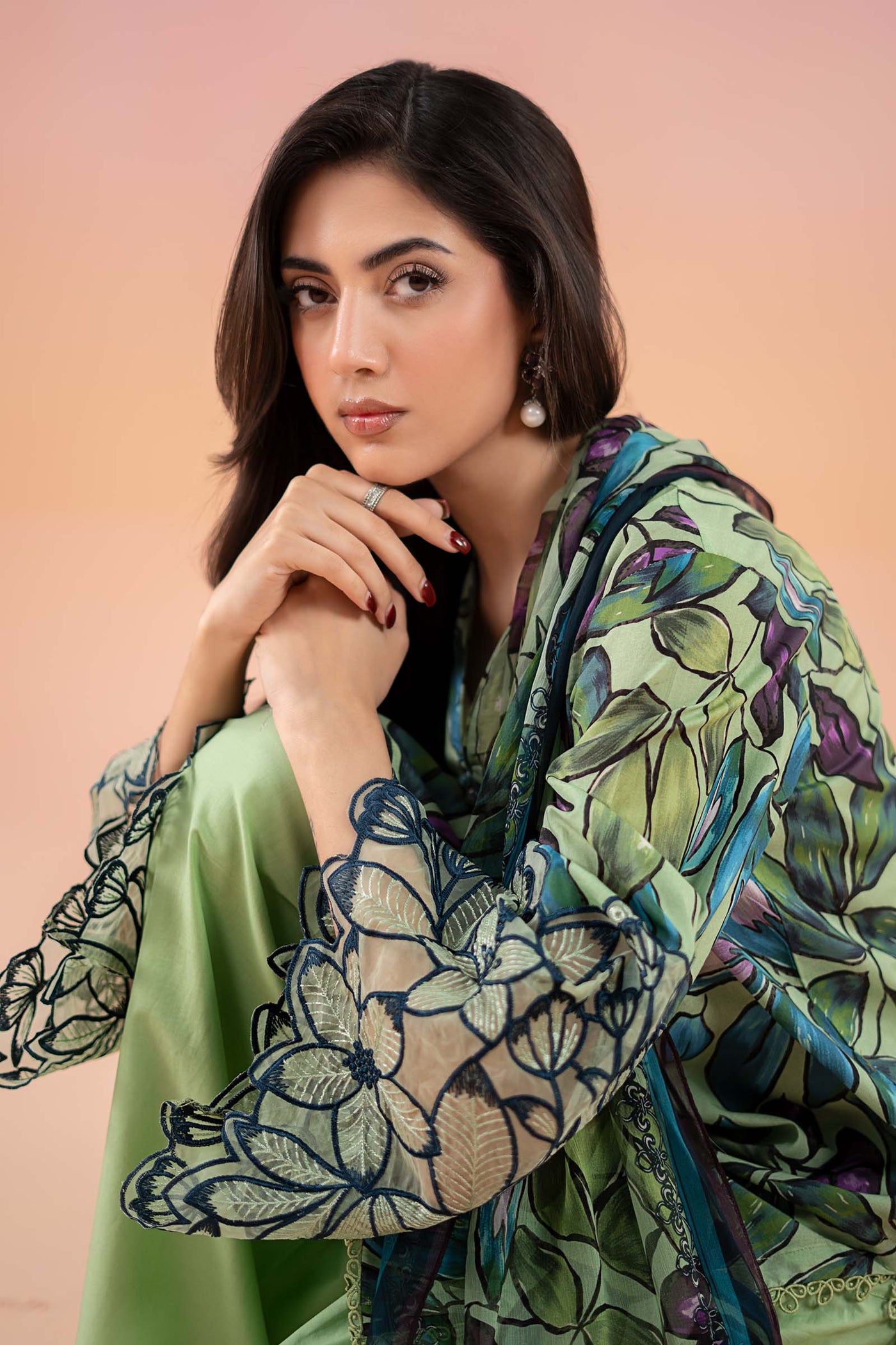 3 Piece Printed Lawn Suit | MPS-2505-B