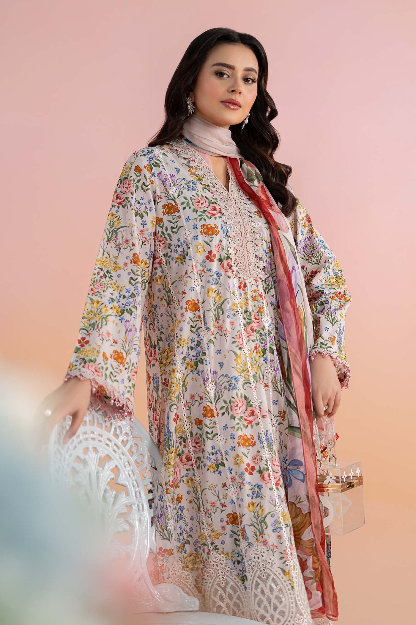 3 Piece Printed Lawn Suit | MPS-2507-A