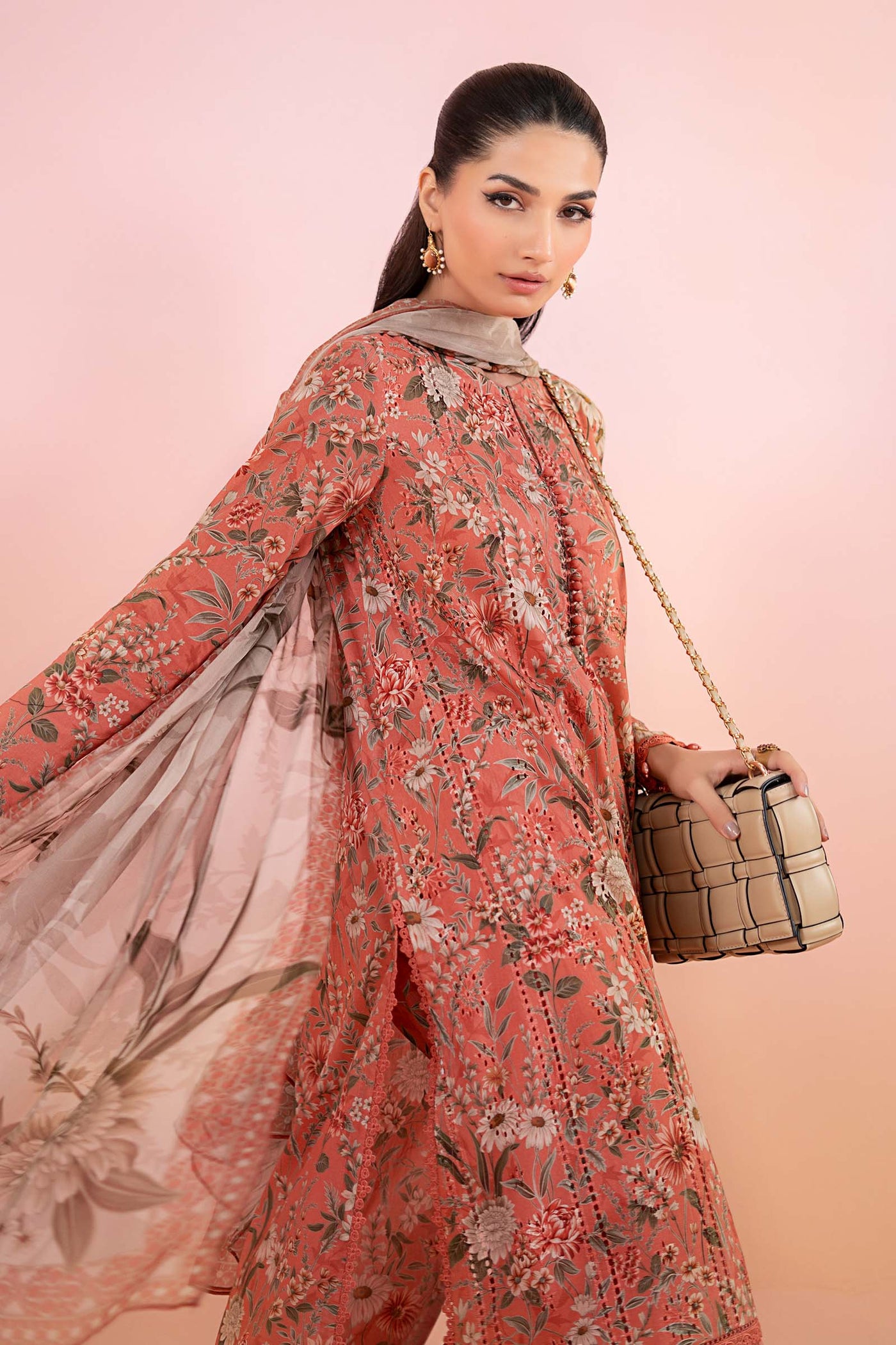 3 Piece Printed Lawn Suit | MPS-2508-A