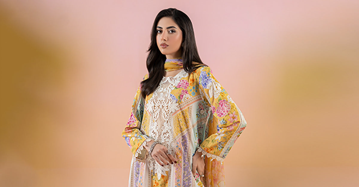 3 Piece Printed Lawn Suit | MPS-2509-A