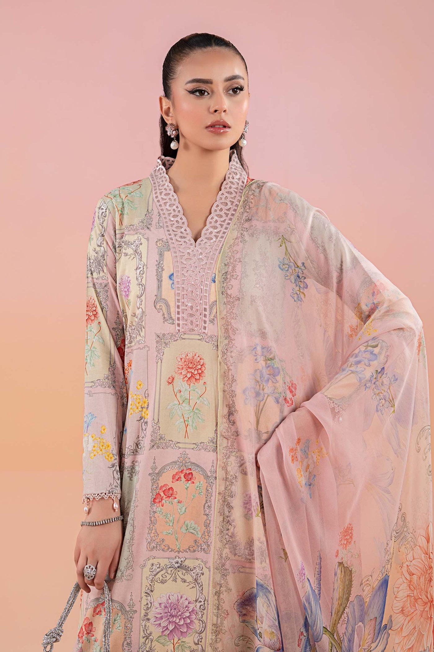 3 Piece Printed Lawn Suit | MPS-2511-A