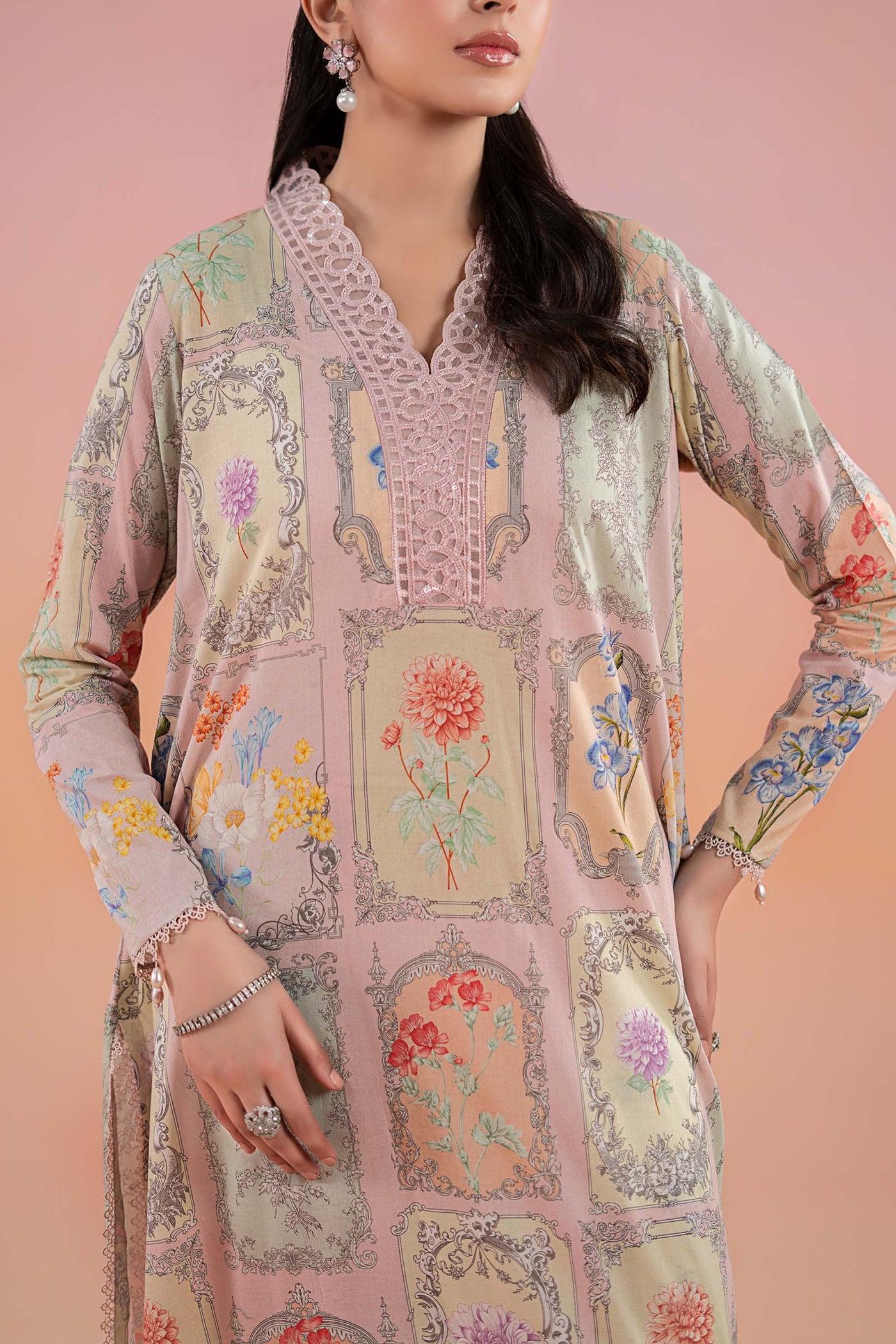 3 Piece Printed Lawn Suit | MPS-2511-A