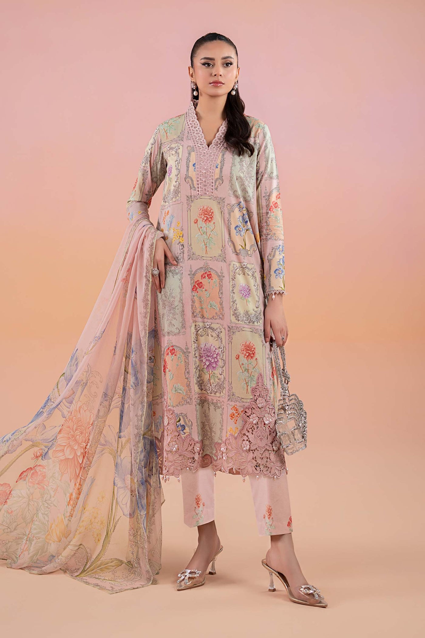 3 Piece Printed Lawn Suit | MPS-2511-A