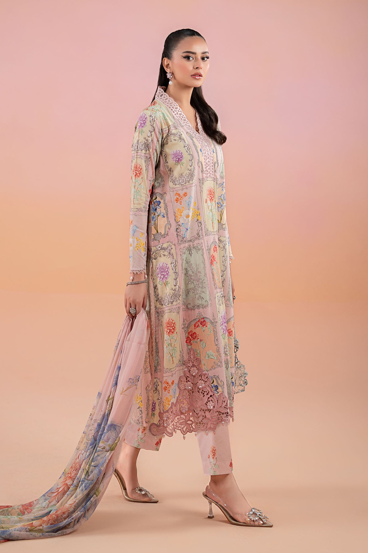 3 Piece Printed Lawn Suit | MPS-2511-A