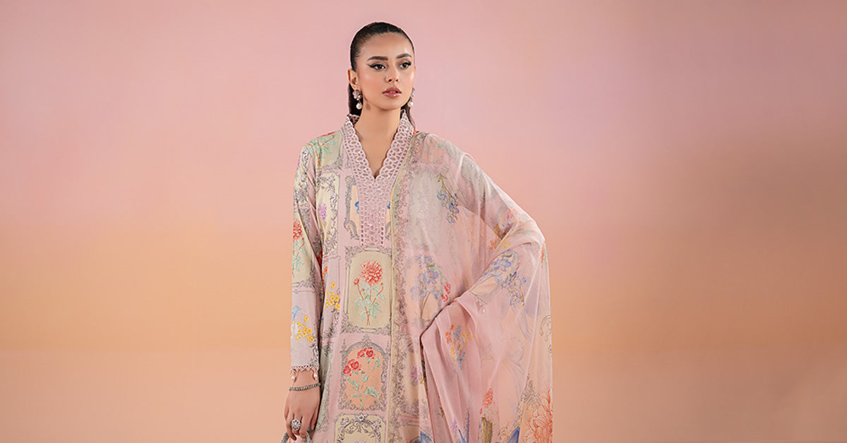 3 Piece Printed Lawn Suit | MPS-2511-A