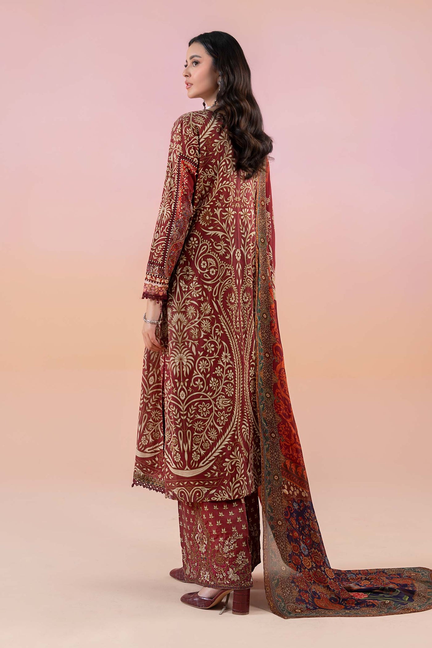 3 Piece Printed Lawn Suit | MPS-2512-A