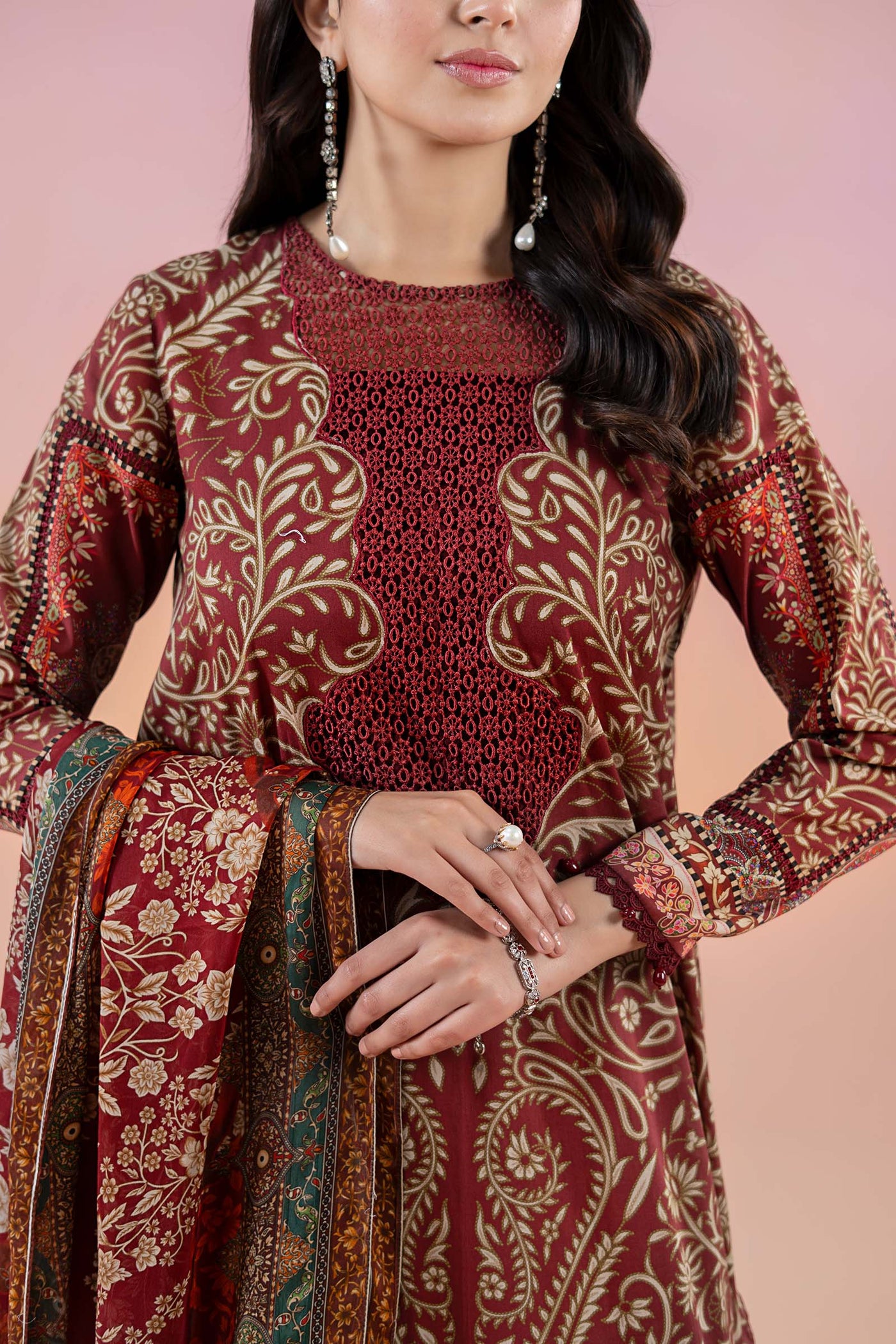 3 Piece Printed Lawn Suit | MPS-2512-A