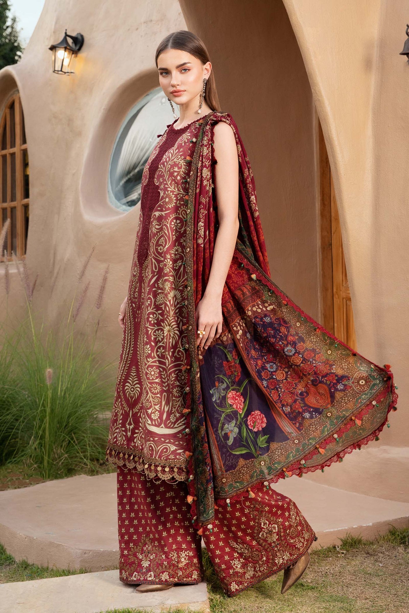 3 Piece Unstitched Printed Lawn Suit | MPT-2512-A