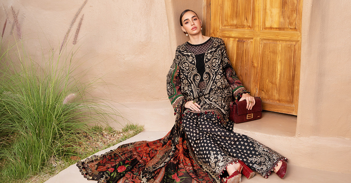 3 Piece Unstitched Printed Lawn Suit | MPT-2512-B