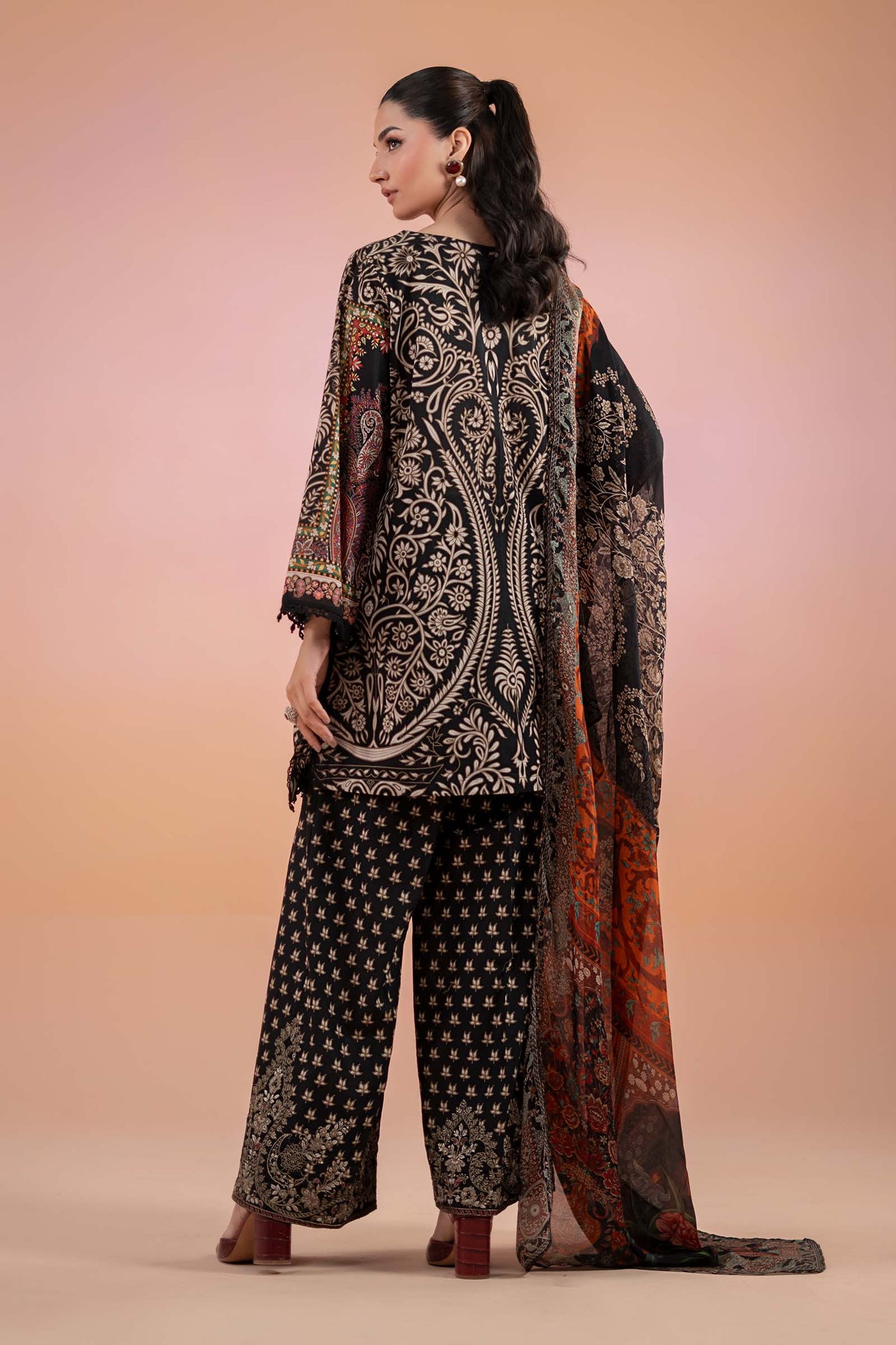 3 Piece Printed Lawn Suit | MPS-2512-B