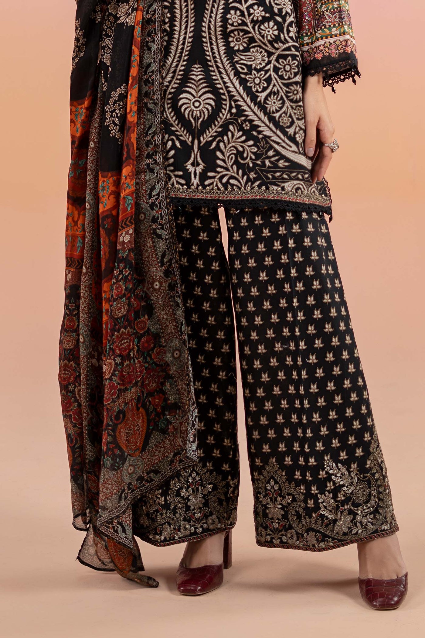 3 Piece Printed Lawn Suit | MPS-2512-B