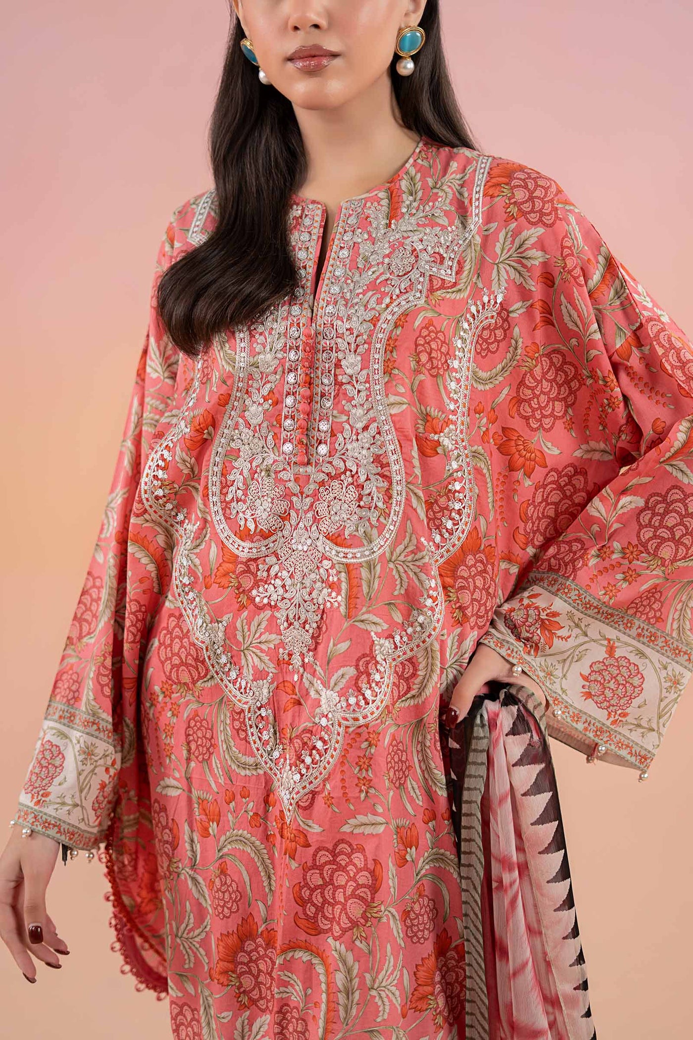 3 Piece Printed Lawn Suit | MPS-2513-A