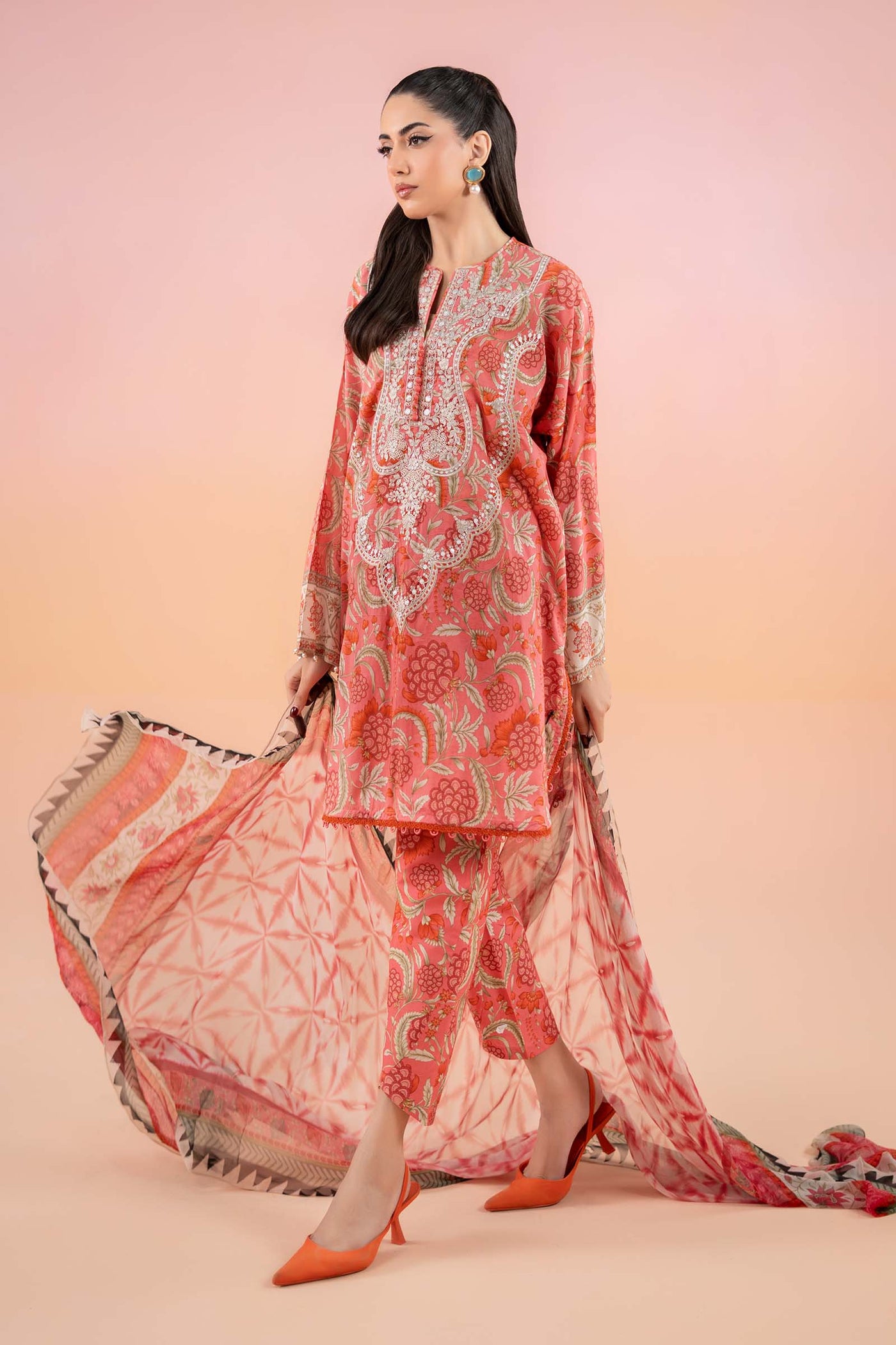 3 Piece Printed Lawn Suit | MPS-2513-A