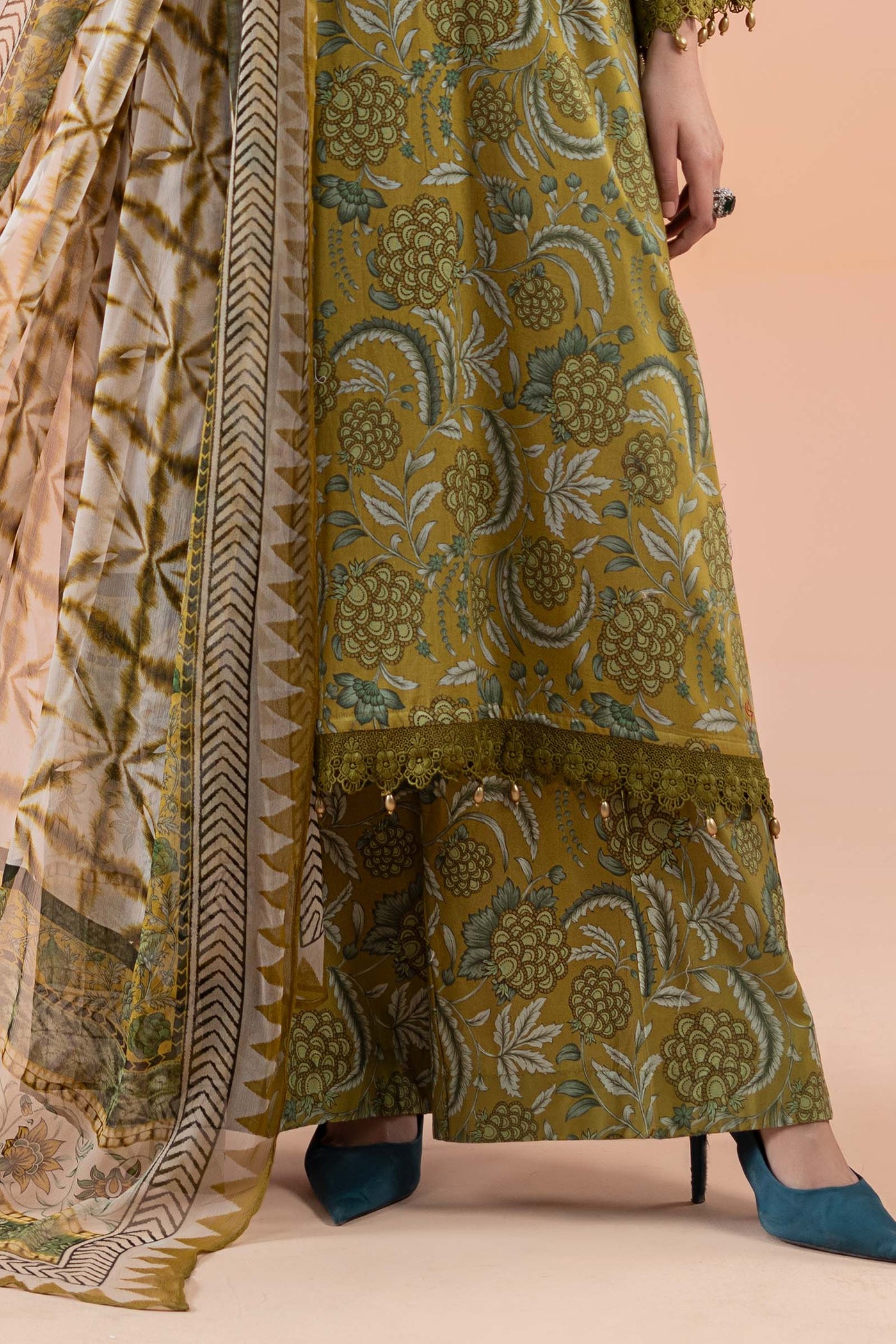 3 Piece Printed Lawn Suit | MPS-2513-B