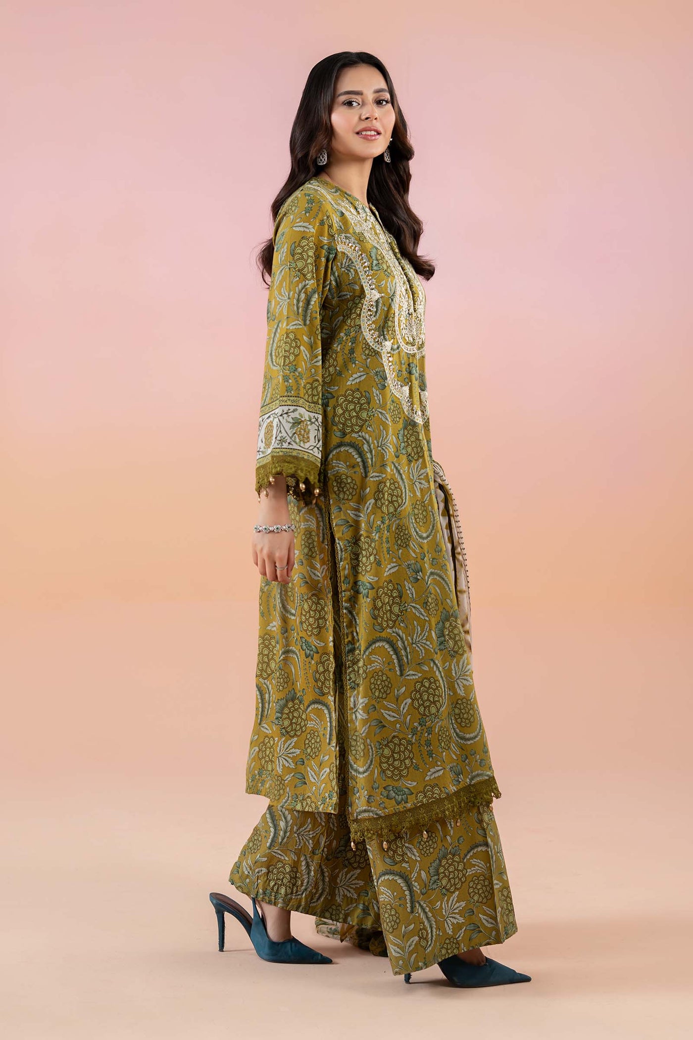 3 Piece Printed Lawn Suit | MPS-2513-B