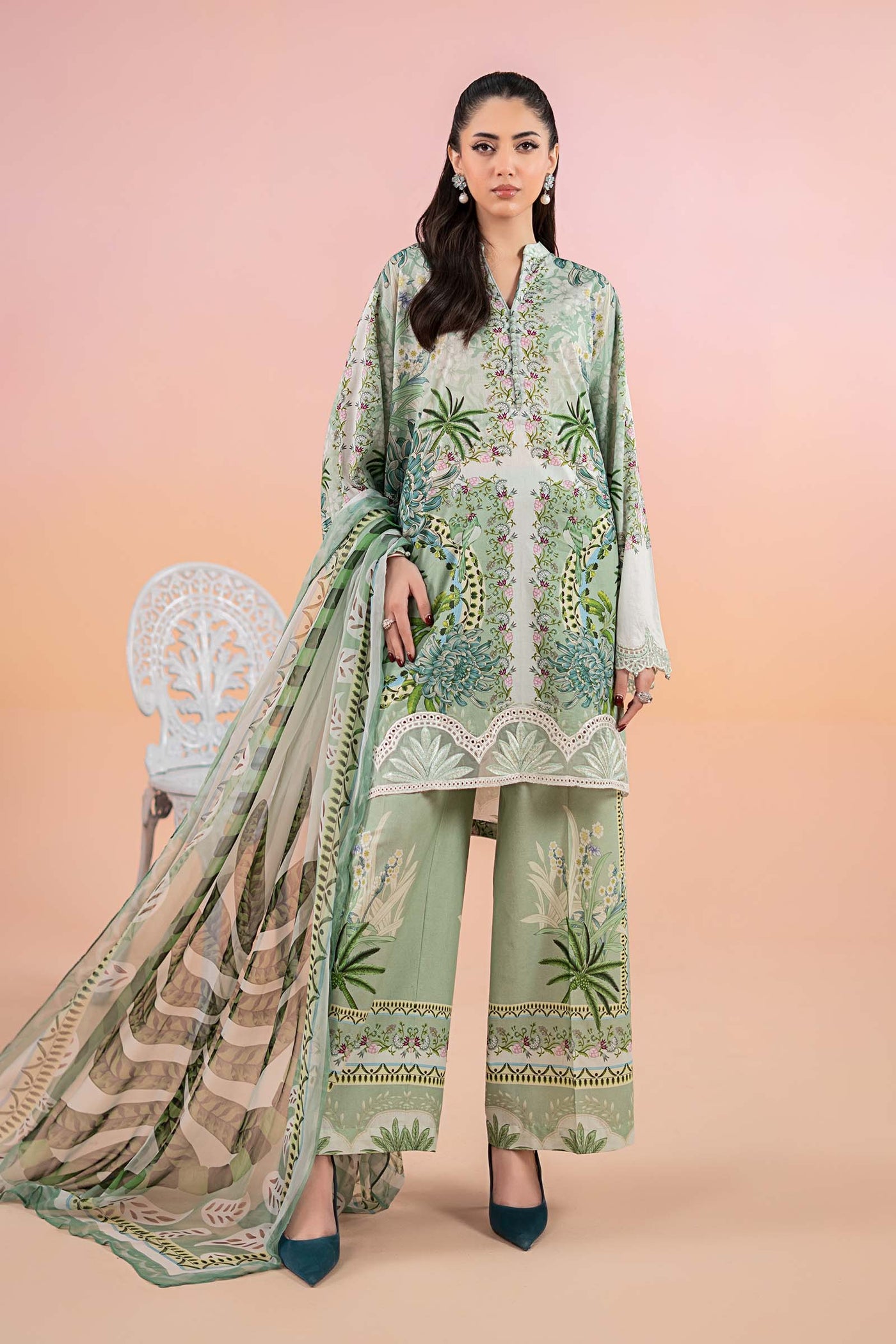 3 Piece Printed Lawn Suit | MPS-2514-A