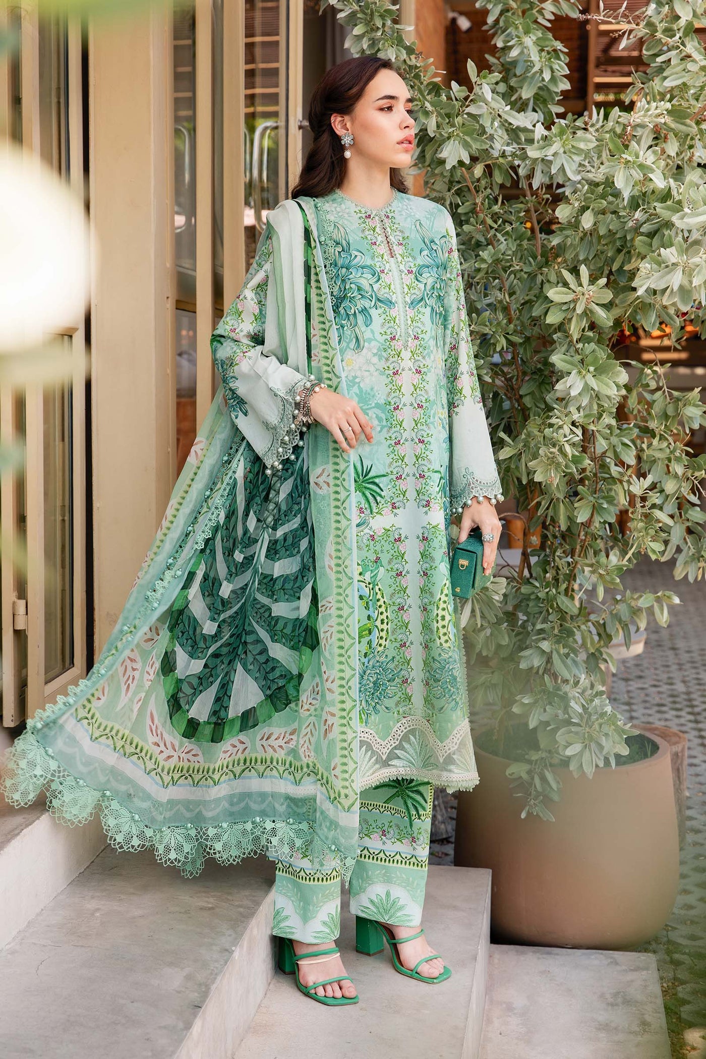 3 Piece Unstitched Printed Lawn Suit | MPT-2514-A