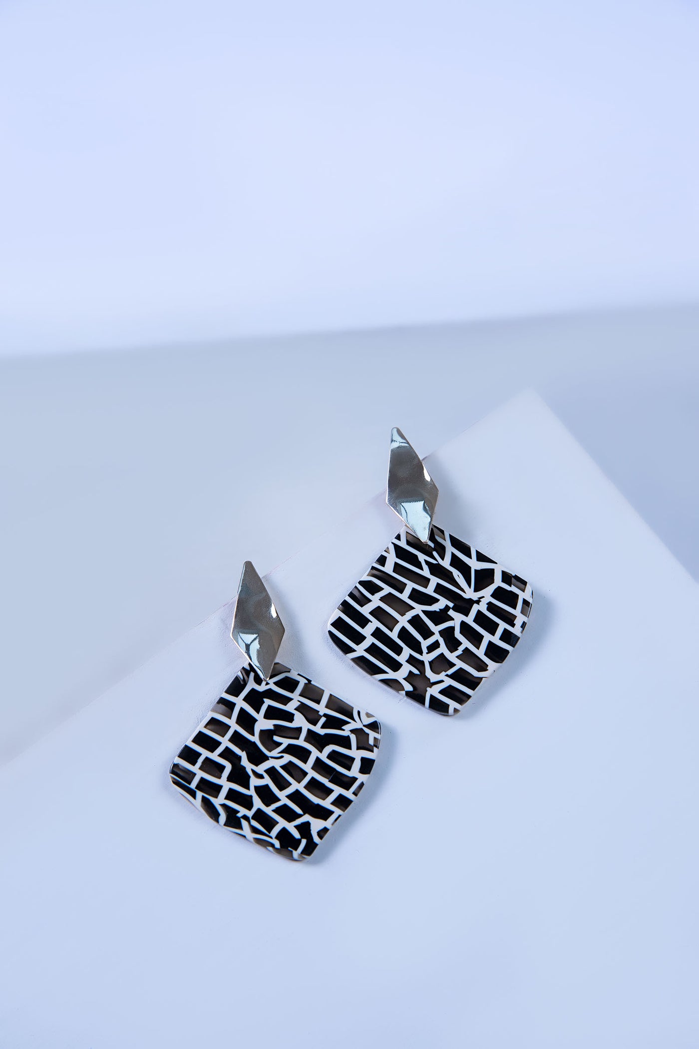 Gold Patterned Earrings