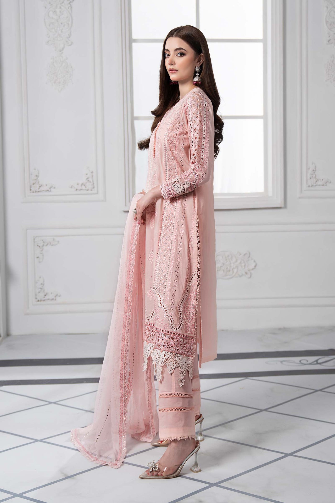 3 Piece Embroidered Lawn Suit | DS-2511-A