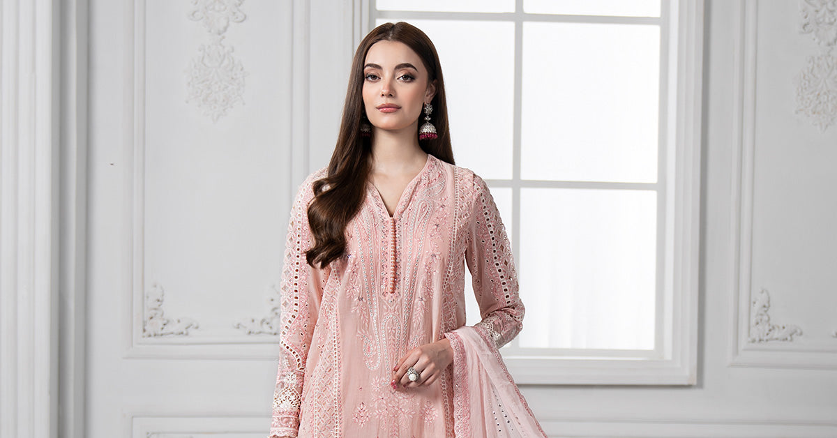 3 Piece Embroidered Lawn Suit | DS-2511-A