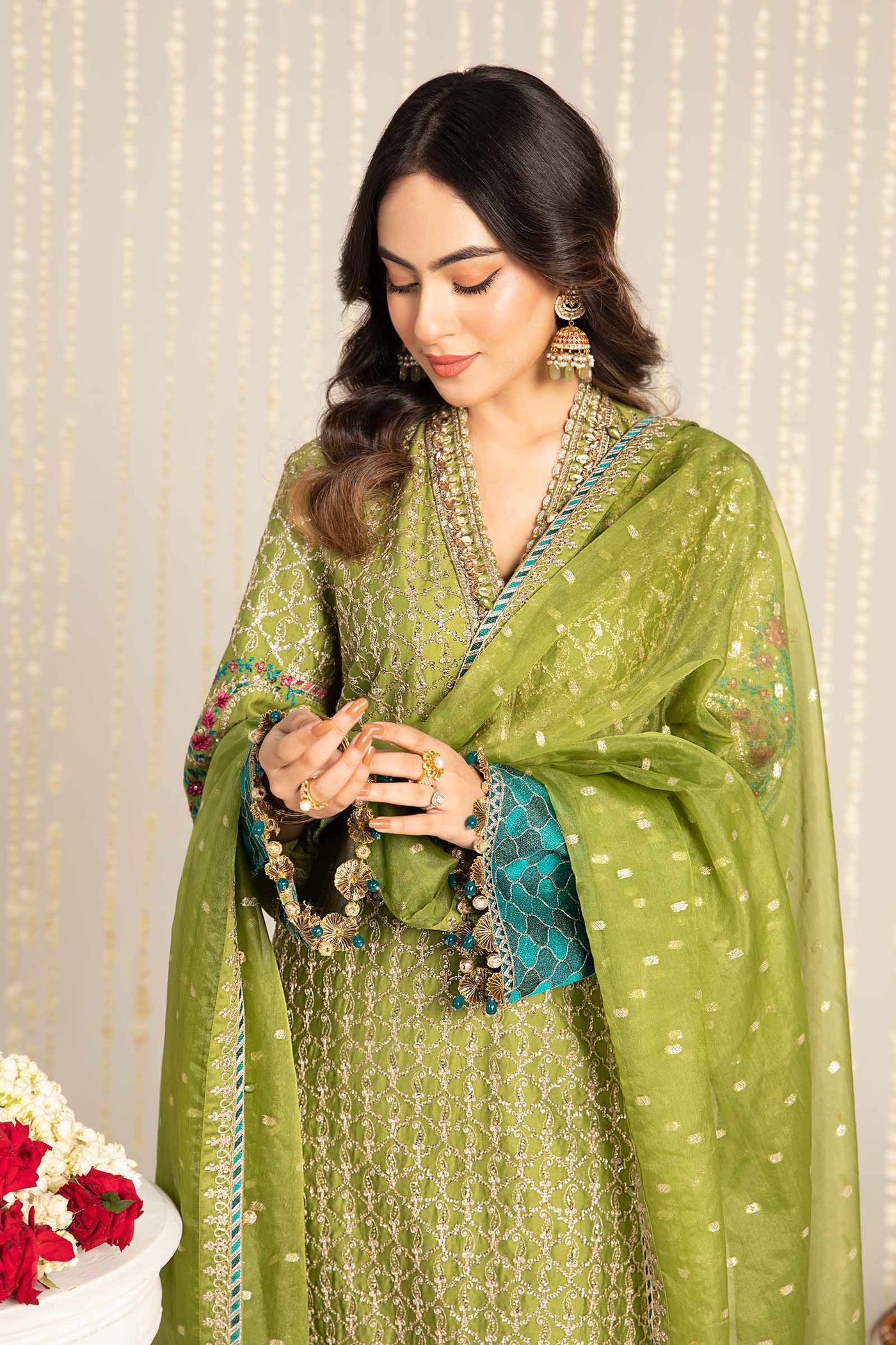 Unstitched Embroidered Cotton Satin Suit | CST-803