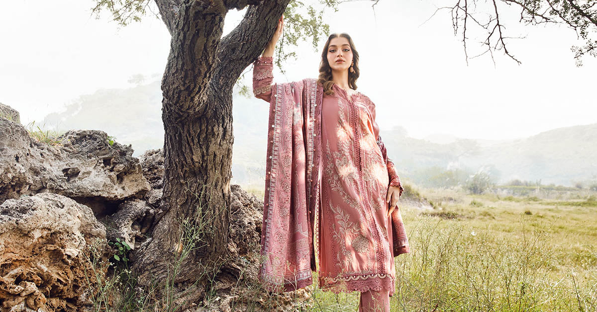 3 Piece Unstitched Printed Linen Suit | MPT-2404-A