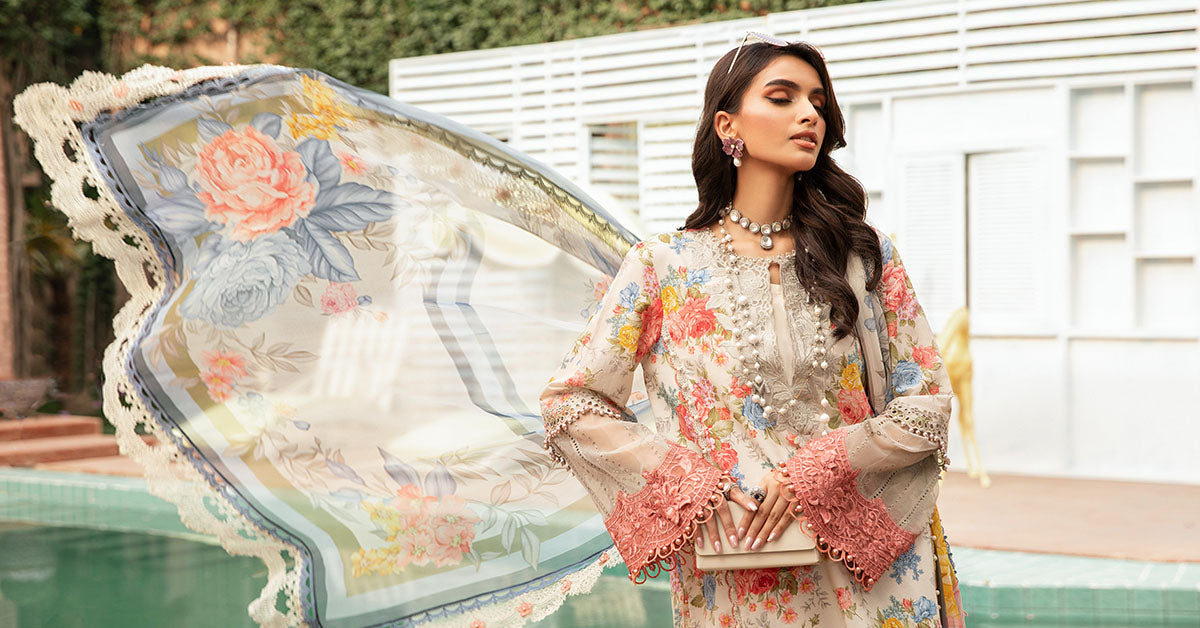 3 Piece Unstitched Printed Suit | MPT-2204-A