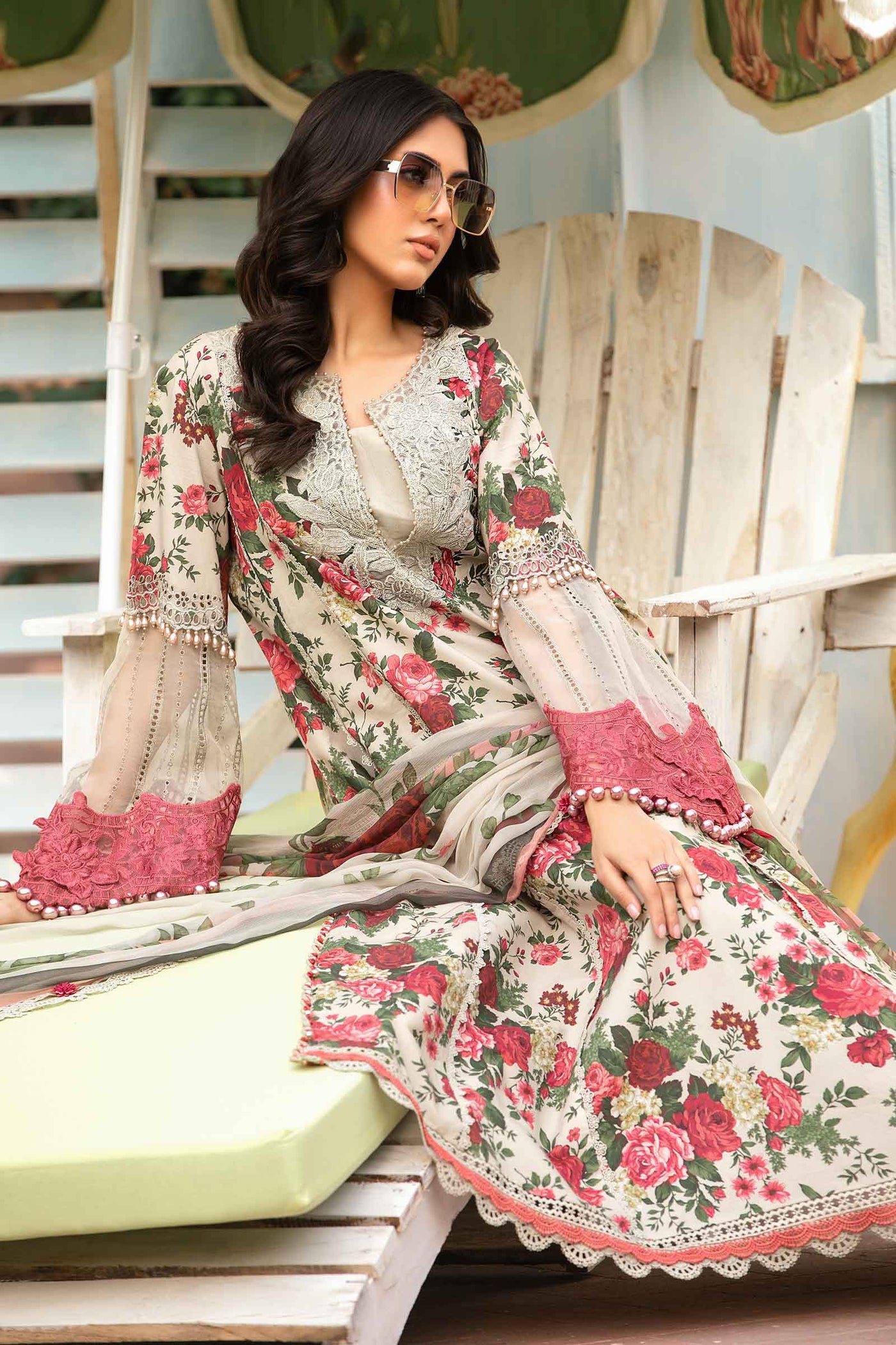 3 Piece Unstitched Printed Suit | MPT-2204-B