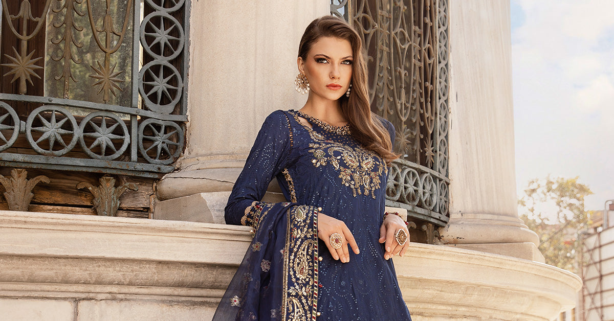 Unstitched Embroidered Cotton Satin Suit | CST-804