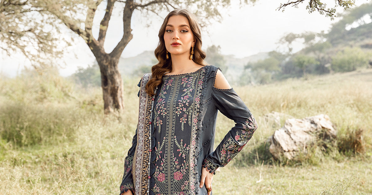 3 Piece Unstitched Printed Linen Suit | MPT-2406-A