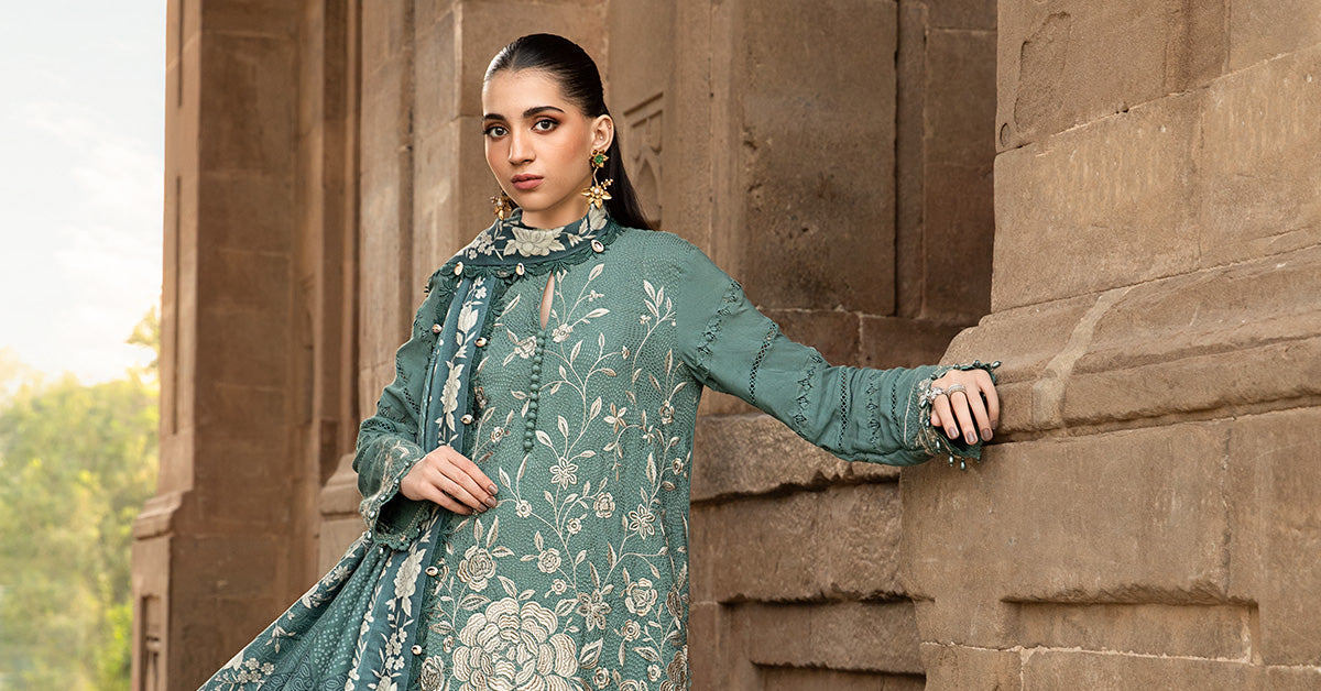 3 Piece Unstitched Printed Linen Suit | MPT-2408-A