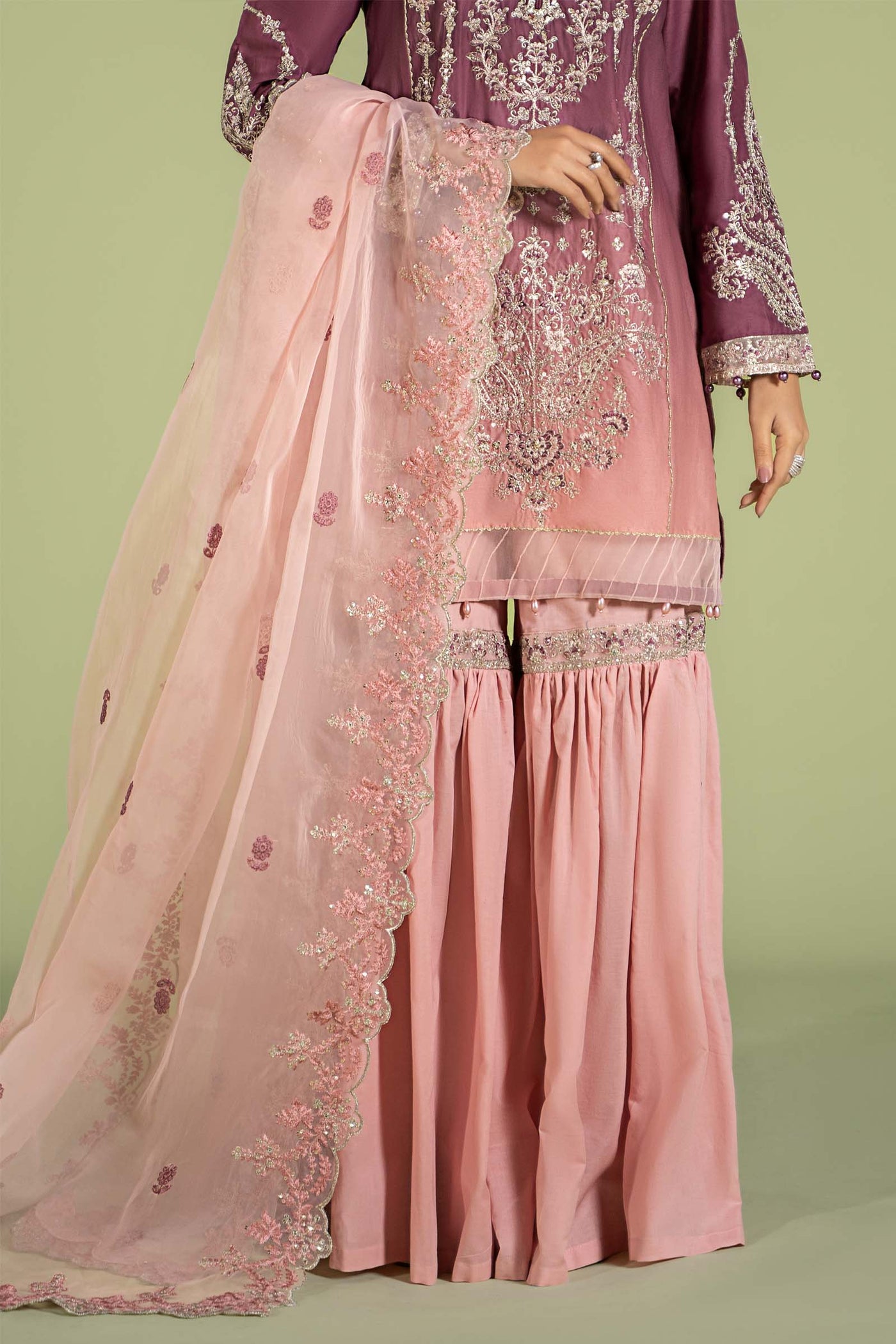 3 Piece Embroidered Lawn Suit | DW-EF24-46