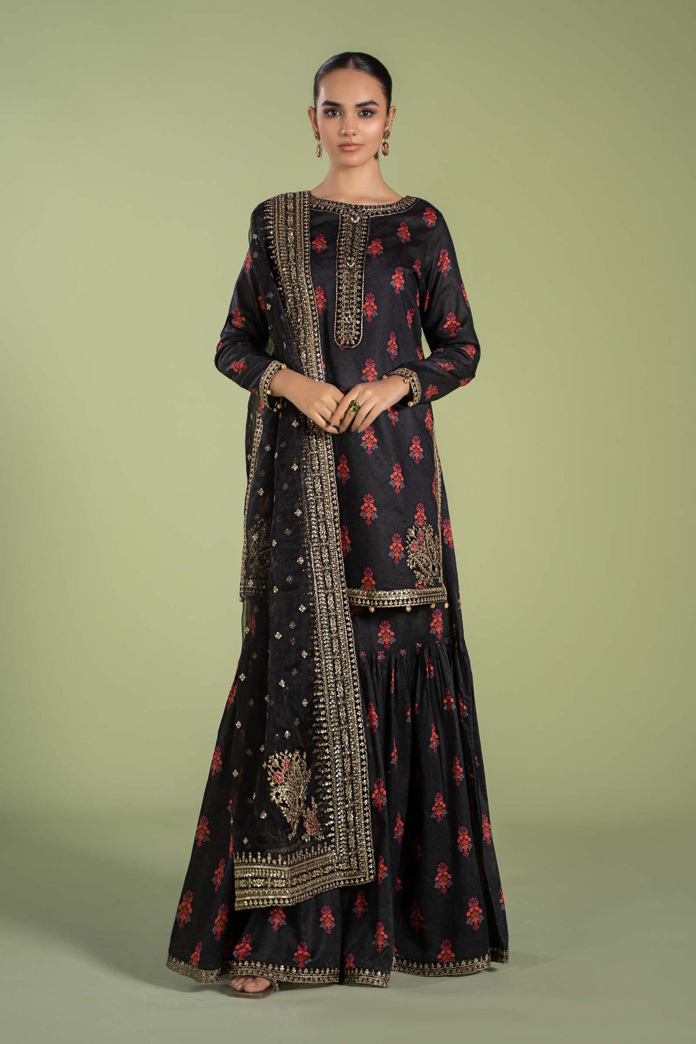 3 Piece Embroidered Lawn Suit | DW-EF24-77