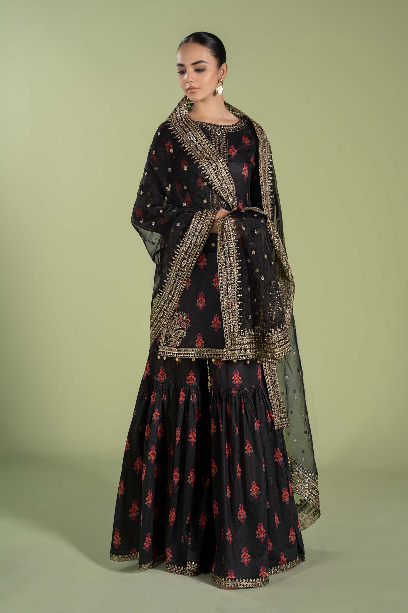 3 Piece Embroidered Lawn Suit | DW-EF24-77