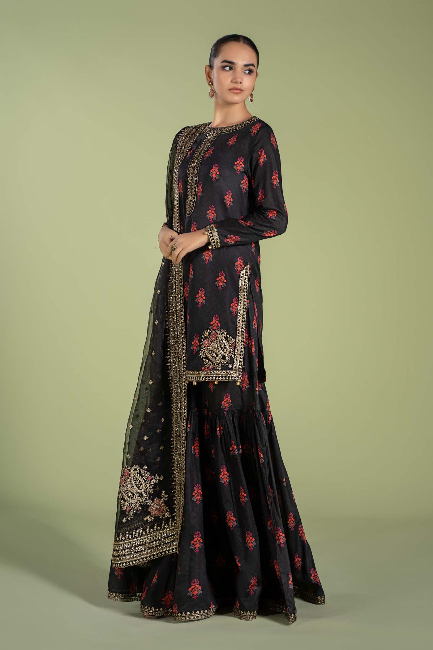 3 Piece Embroidered Lawn Suit | DW-EF24-77