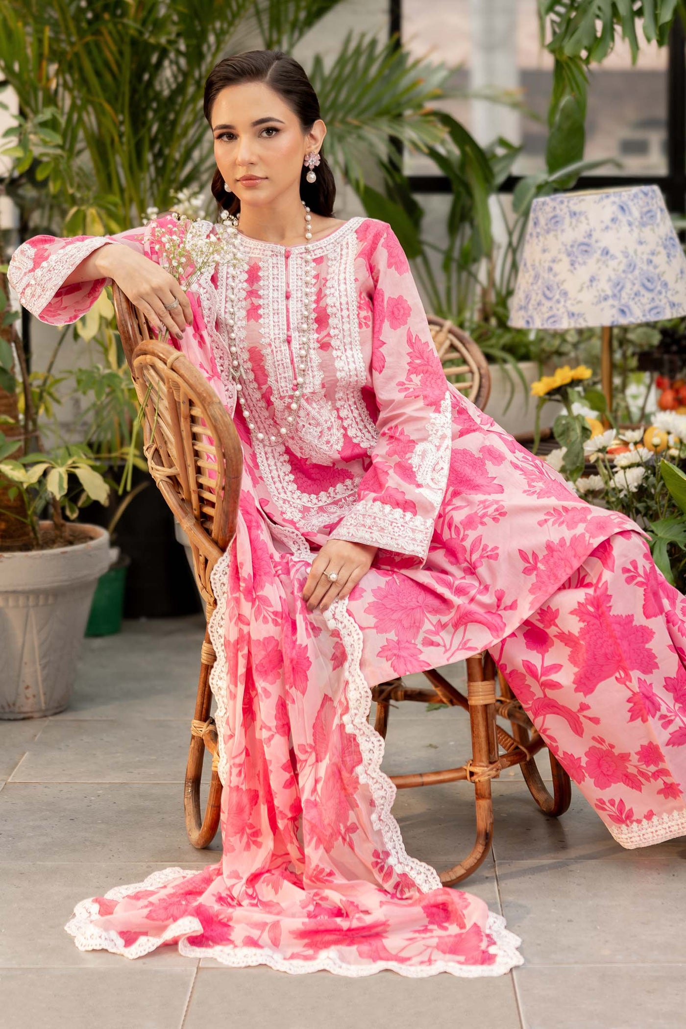 3 Piece Printed Lawn Suit | DW-EF25-124