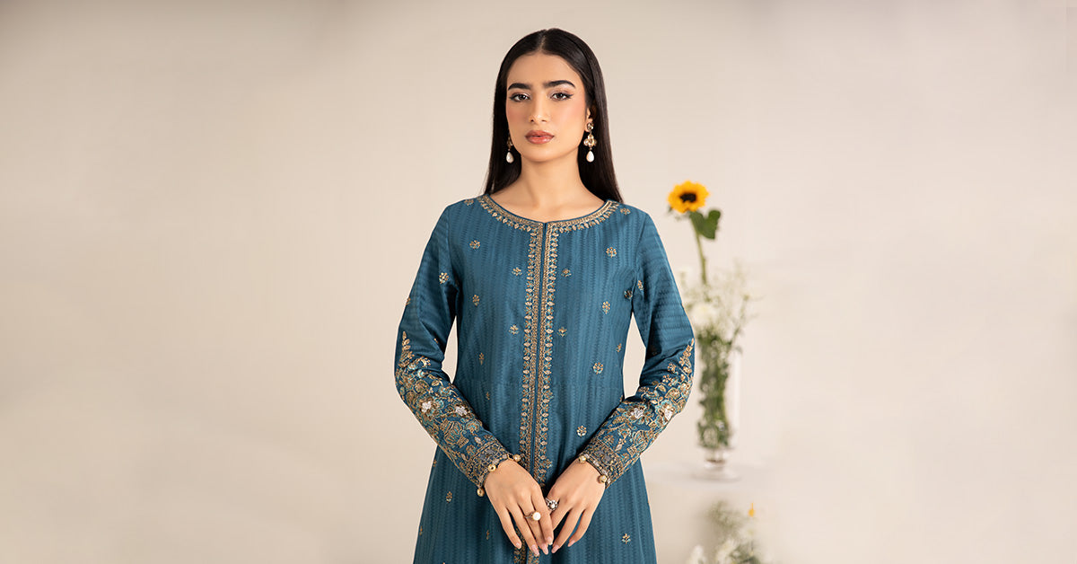 3 Piece Embroidered Lawn Suit | DW-EF25-21