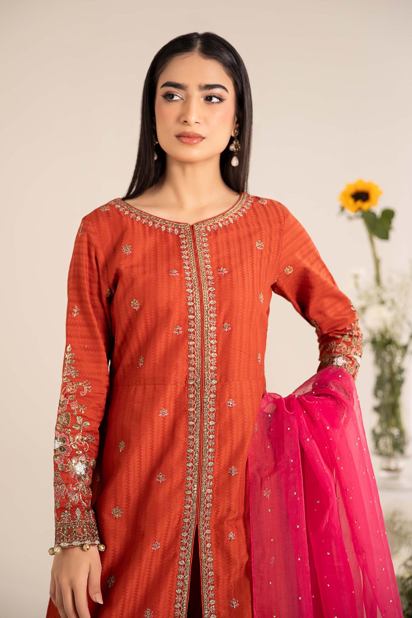 3 Piece Embroidered Lawn Suit | DW-EF25-21