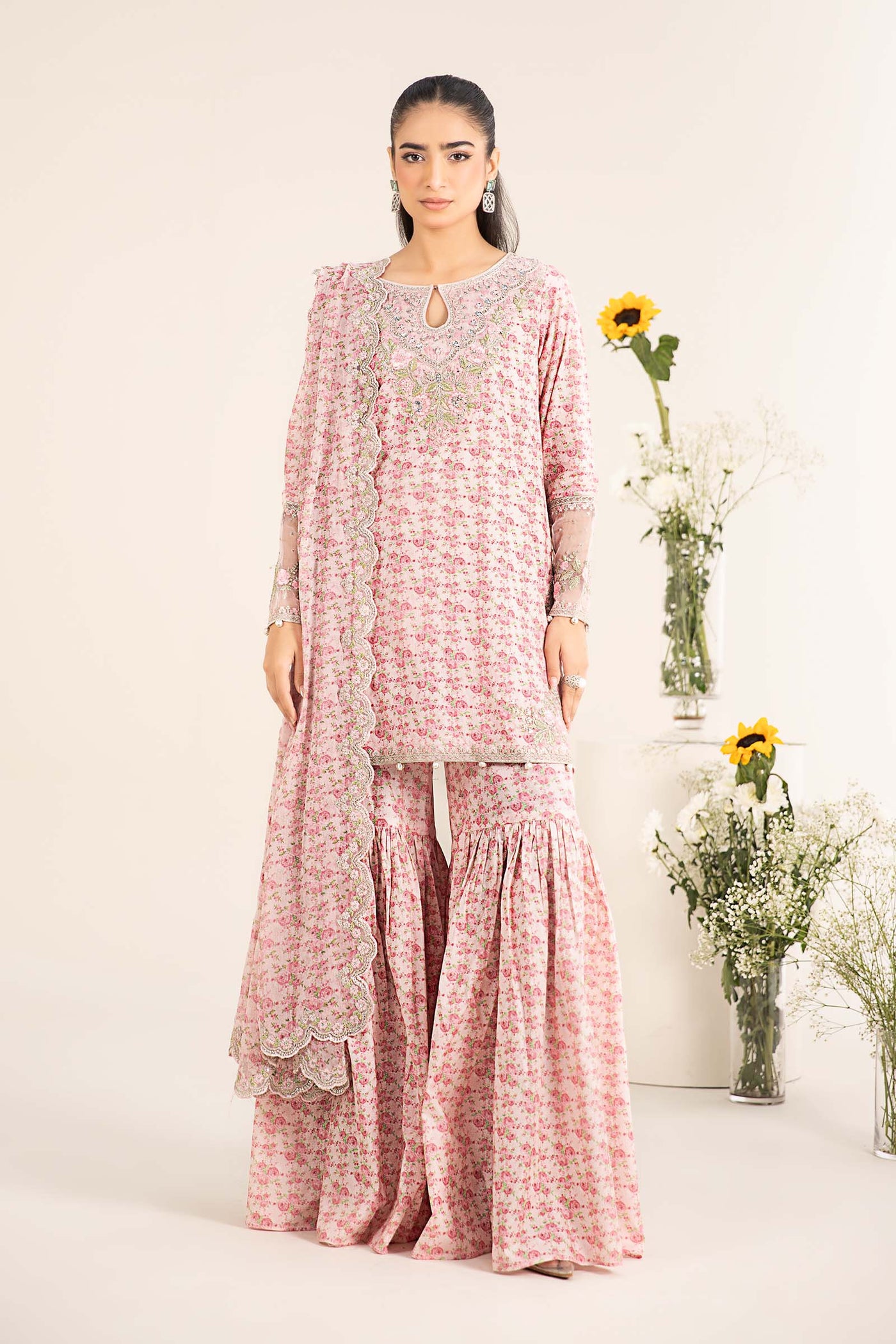 3 Piece Embroidered Lawn Suit | DW-EF25-50