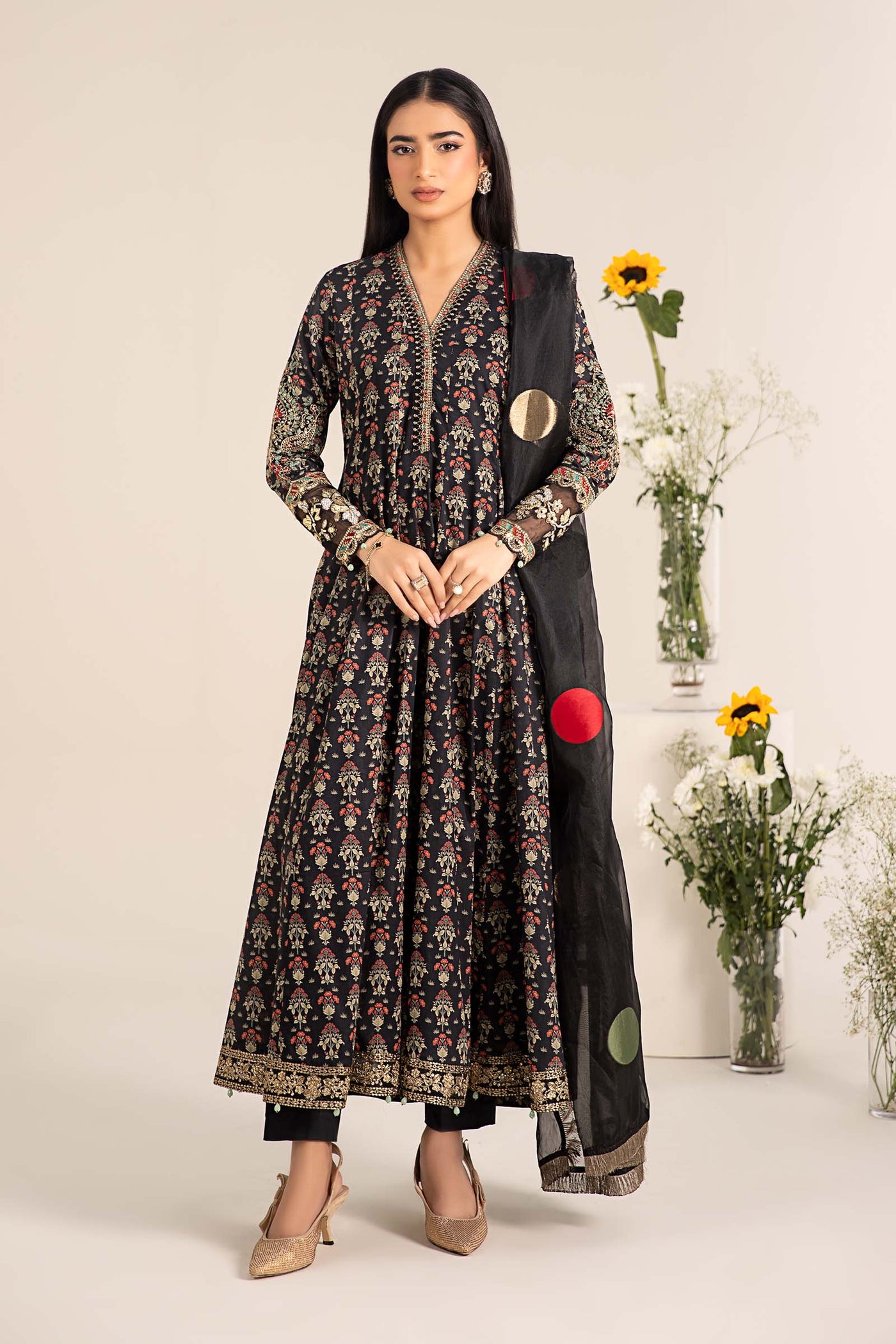 3 Piece Embroidered Lawn Suit | DW-EF25-54