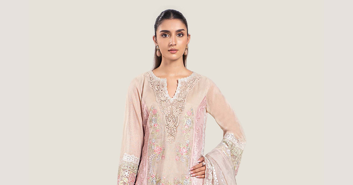 3 Piece Embroidered Yarn Dyed Suit | DW-EA24-21