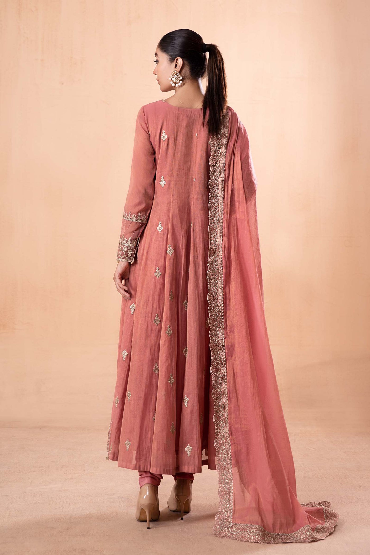 3 Piece Embroidered Cotton Masoori Suit | DW-EA24-56